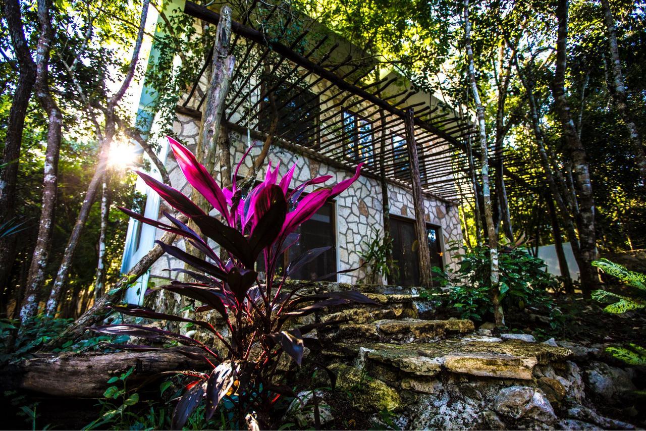 Escarabajo Rojo Acomodação com café da manhã Tulum Exterior foto