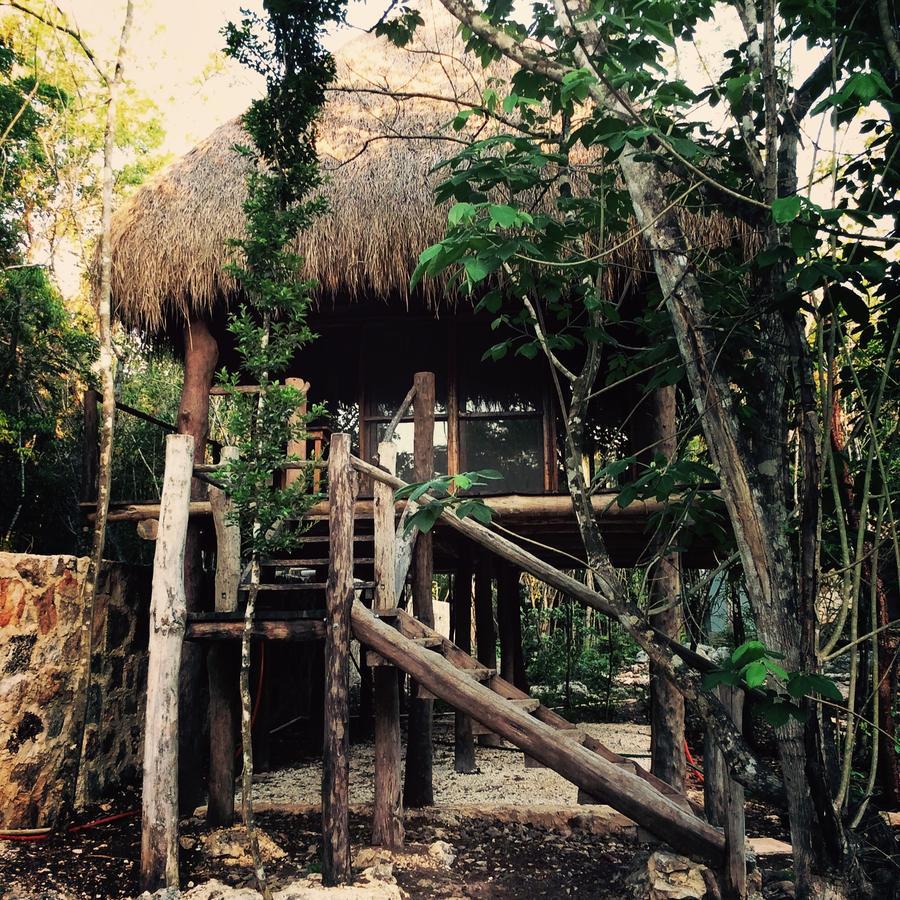 Escarabajo Rojo Acomodação com café da manhã Tulum Exterior foto
