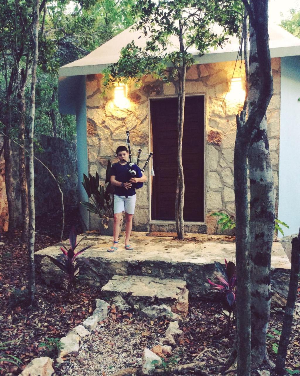 Escarabajo Rojo Acomodação com café da manhã Tulum Exterior foto